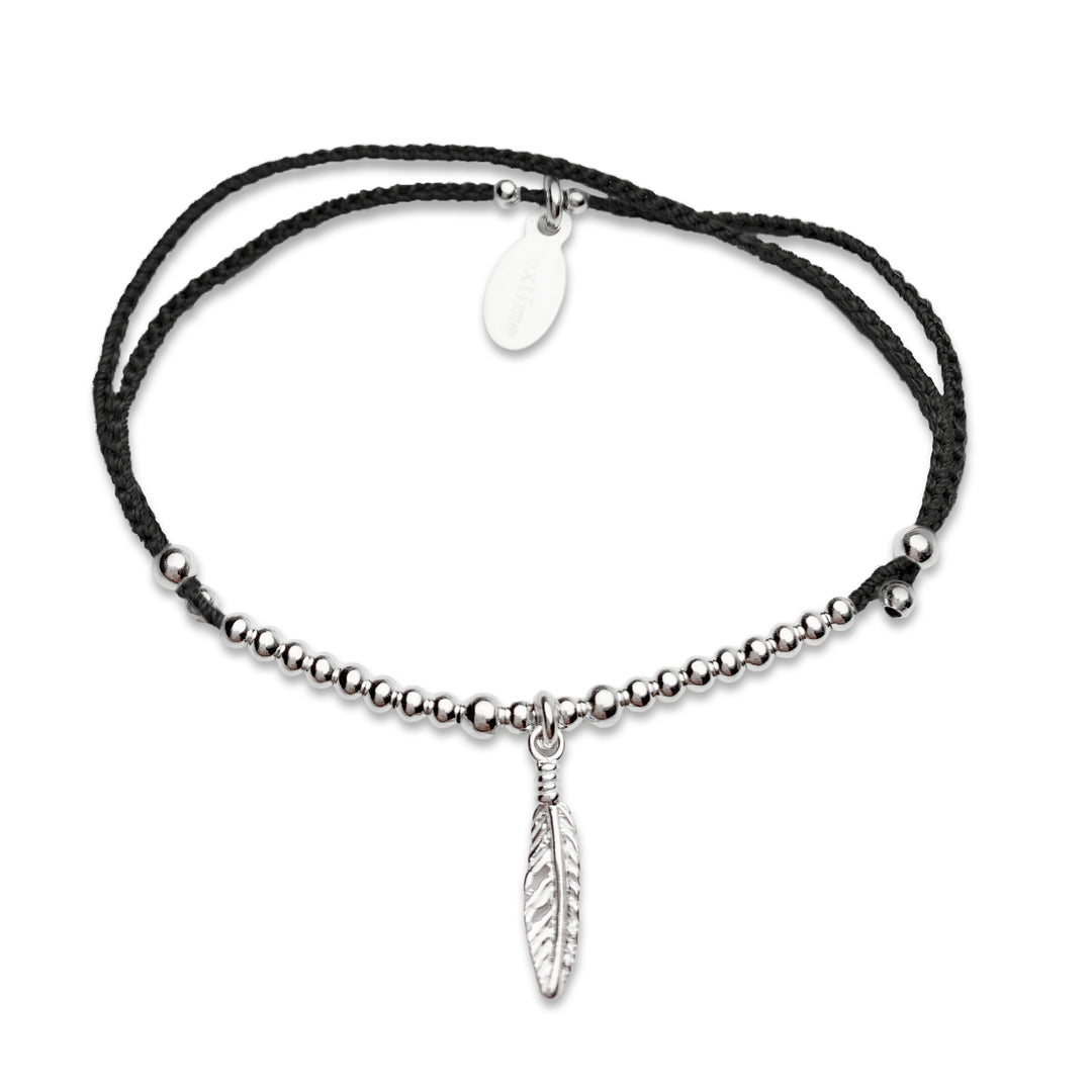 Bracelet Lily pendentif plume